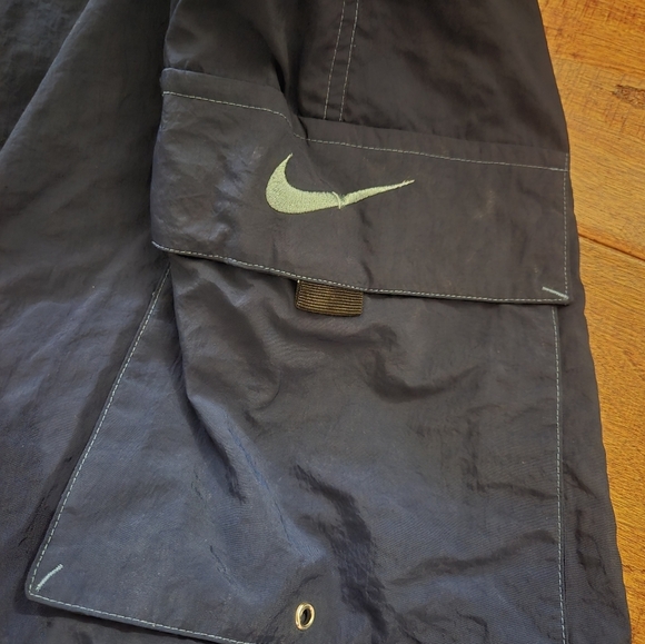 Vintage nike mens shorts navy‎ blue swim - Picture 3 of 4
